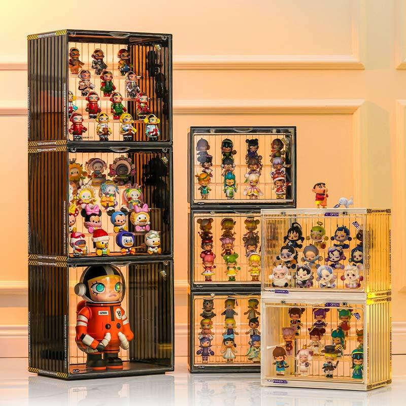 Sběratelské Figurky Úložný Prostor | Kontejnerový Blind Box Úložný Box Na Figurky Popmart, Vícestupňová Vitrína Na Lego Panenky, Prachuvzdorná. Sběratelské Figurky Úložný Prostor Sběratelské Figurky Úložný Prostor